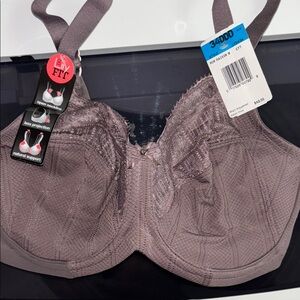 Bali Gray Full-Coverage Bra with Underwire Support